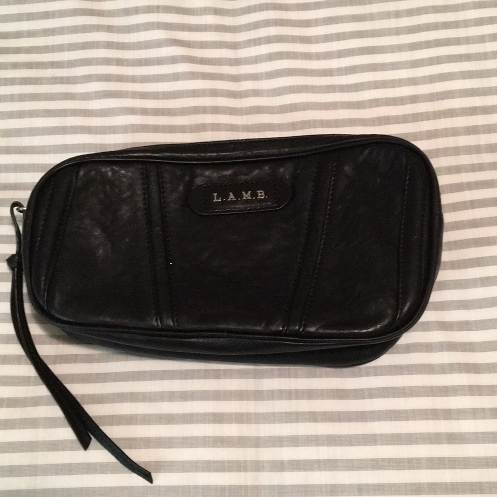 L.A.M.B. Black Leather Clutch
